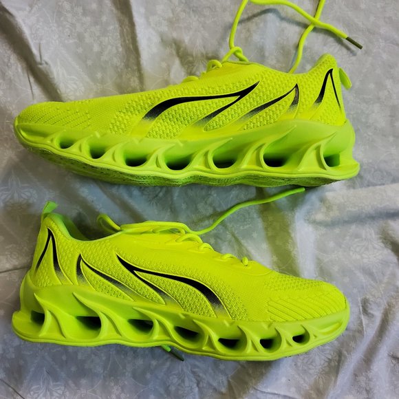 Shein Fire Cloud Running Shoes - Fluorescent Yellow - Size Mens 44 (US Sz 11) main image 12